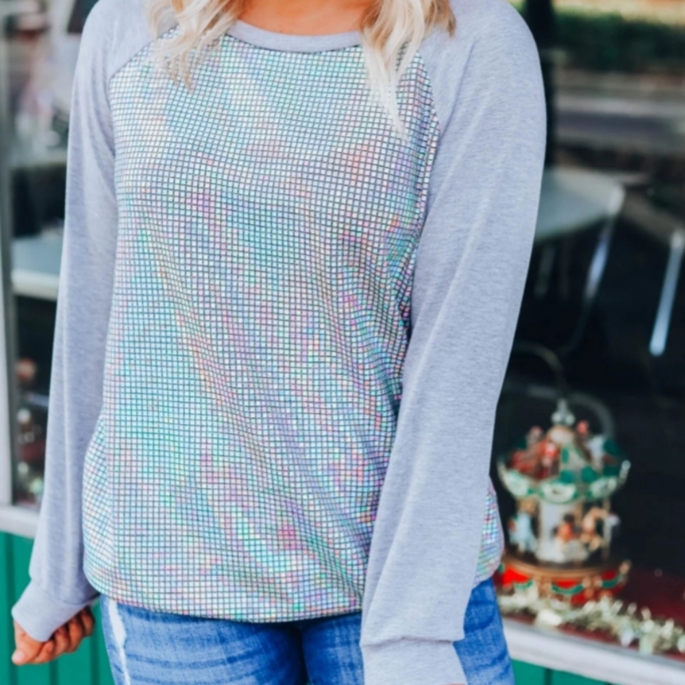 Out Of This World Top - Grey